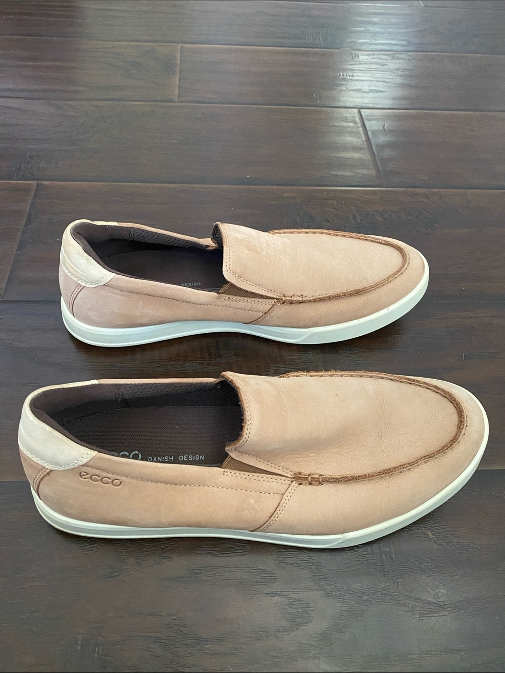 Ecco Danish Design leather upper lightweight loafers men’s size 11-11.5